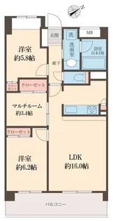 コンフォール高田馬場【3階】の間取り