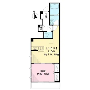 シャルム・クレール阿佐ヶ谷【1階】の間取り