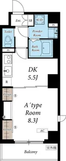 リブリ・神楽坂【5階】の間取り