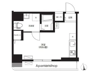 リーノ新宿若松町【10階】の間取り