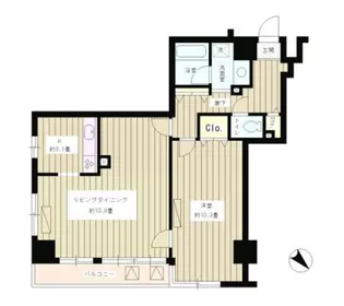 マージュ市谷柳町【7階】の間取り