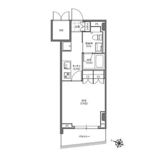 ヒューリック板橋【5階】の間取り