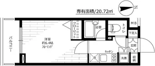 スパシエ練馬アヴィニティー【2階】の間取り