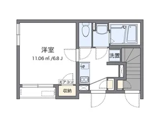クレイノ白子【1階】の間取り