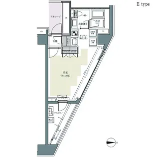 パークハウス東中野リヴゴーシュ【3階】の間取り