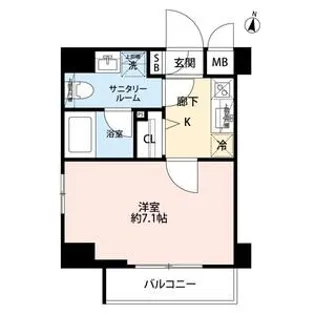 GRAND CONCIERGE 恵比寿【7階】の間取り