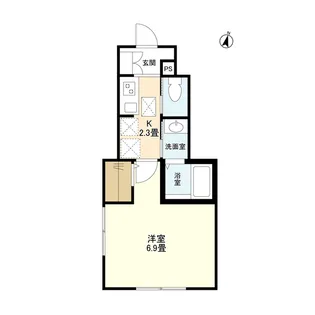 ウェルスクエア本蓮沼【1階】の間取り