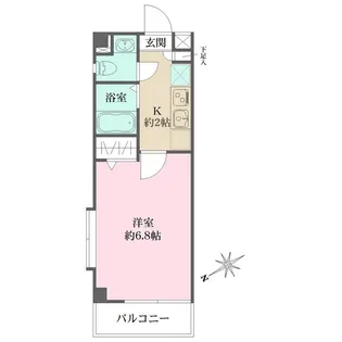 1Kの間取り画像