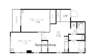 サニークレスト【1階】の間取り