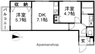 グランシャリオ阿佐ヶ谷【1階】の間取り