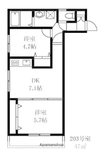 グランシャリオ阿佐ヶ谷【2階】の間取り