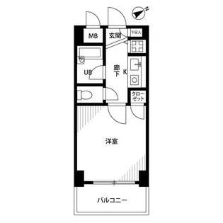 プレール西新宿【5階】の間取り