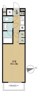 パレステュディオ新宿御苑前【3階】の間取り