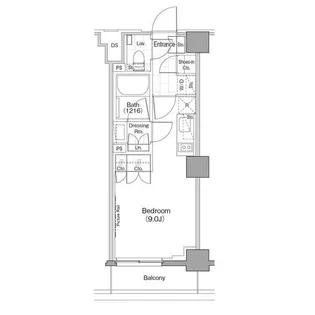 ザ・パークハビオ新宿【2階】の間取り
