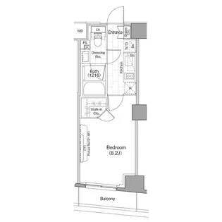 ザ・パークハビオ新宿【6階】の間取り