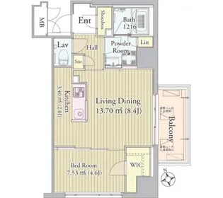 グロリアス西荻窪【6階】の間取り