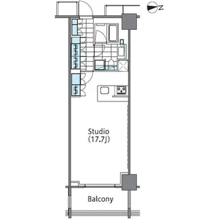 コンフォリア新宿イーストサイドタワー【3階】の間取り