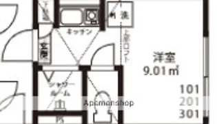 ルミナ池袋【1階】の間取り