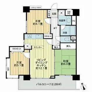 ライオンズマンション荻窪第8【5階】の間取り