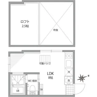グランエッグス梅ヶ丘【2階】の間取り
