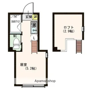 セラ上池袋【'105号室】の間取り