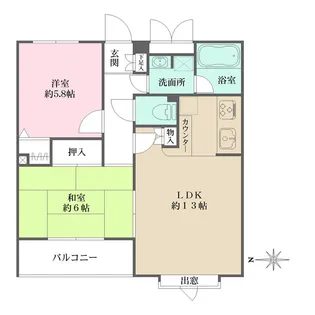 パティオ西池袋Ⅲ【3階】の間取り