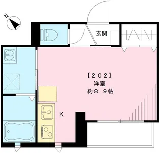 グランピエール【202号室号室】の間取り