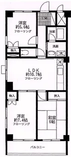ウエストロード上石神井【3階】の間取り