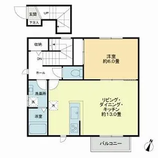 アーク世田谷代田A棟【2階】の間取り