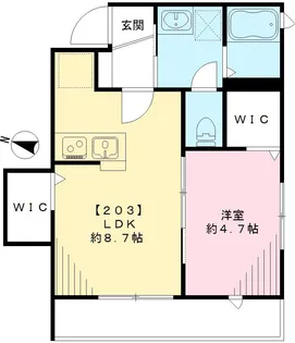 リナーシェ早宮 (NEARLY ZEHーM)【203号室号室】の間取り