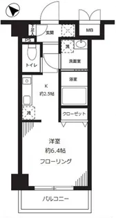 パルメゾン見次公園【7階】の間取り