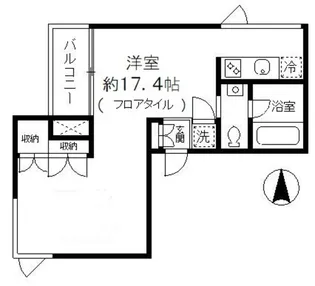 ルビア中野坂上【4階】の間取り