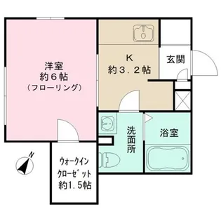 ホームほくと【2階】の間取り