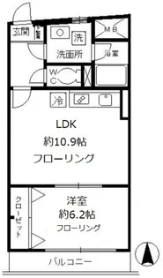 ローズガーデン【8階】の間取り