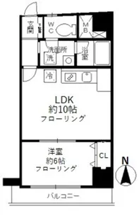 ローズガーデン【10階】の間取り