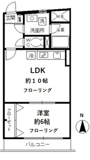 ローズガーデン【2階】の間取り