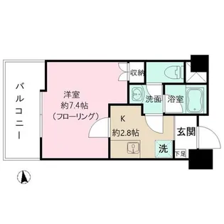 WIST新宿【6階】の間取り