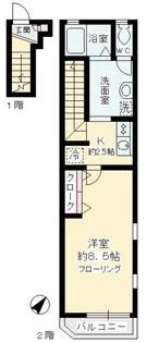 グリシーヌ経堂【2階】の間取り