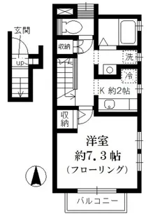 プラーヌ石神井公園【2階】の間取り