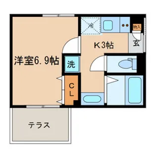 ルナビアンカ【1階】の間取り
