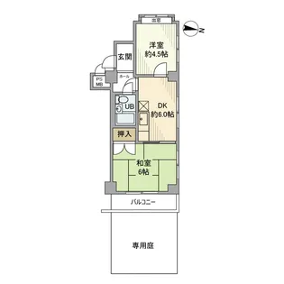 セザール中野富士見町【1階】の間取り