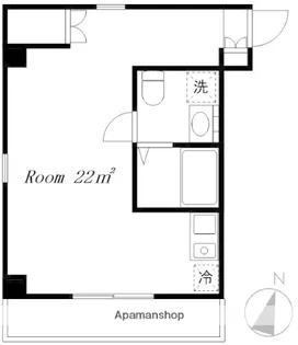 ファインズコート北新宿【2階】の間取り