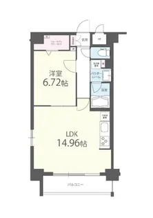 アファン大山【2階】の間取り