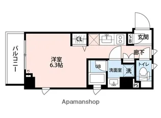 B CITY APARTMENT IKEBUKURO WEST【5階】の間取り