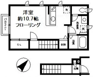 ヴァンオランジュ【2階】の間取り