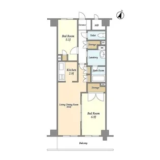 グランフォンテ【5階】の間取り