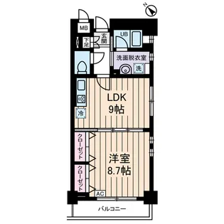 シュタイン・ブルグ【0404号室】の間取り