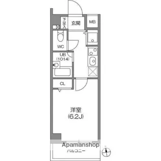 ガーラプレイス八幡山壱番館【0214号室】の間取り
