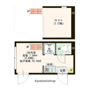 MOA池袋【105号室号室】の間取り