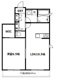 スカイパレス東中野C棟【3階】の間取り